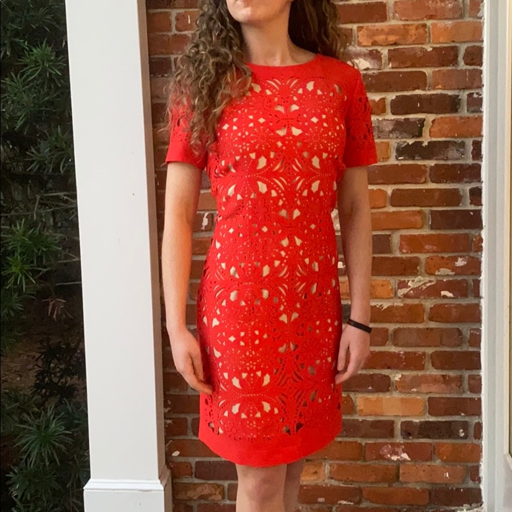 Laser cut dress